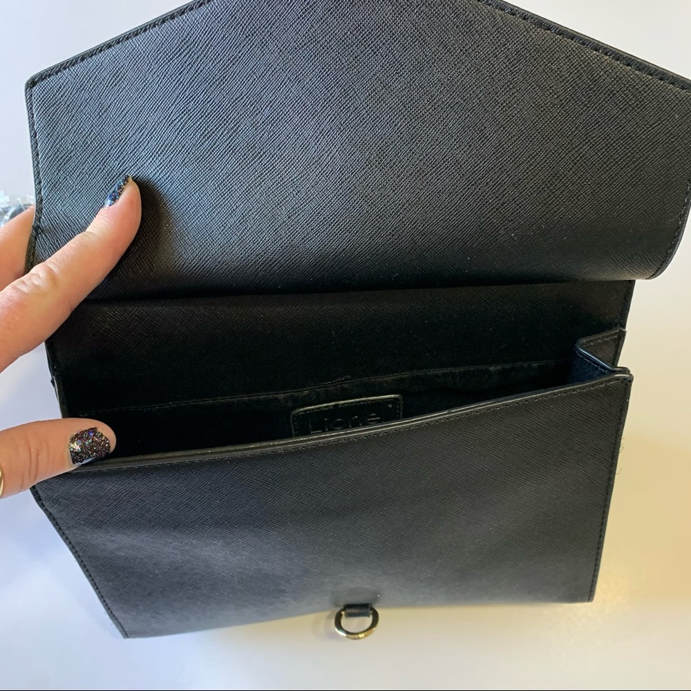 Lionel Brittany Black Vegan Leather Crossbody/Bag - Picture 12 of 15
